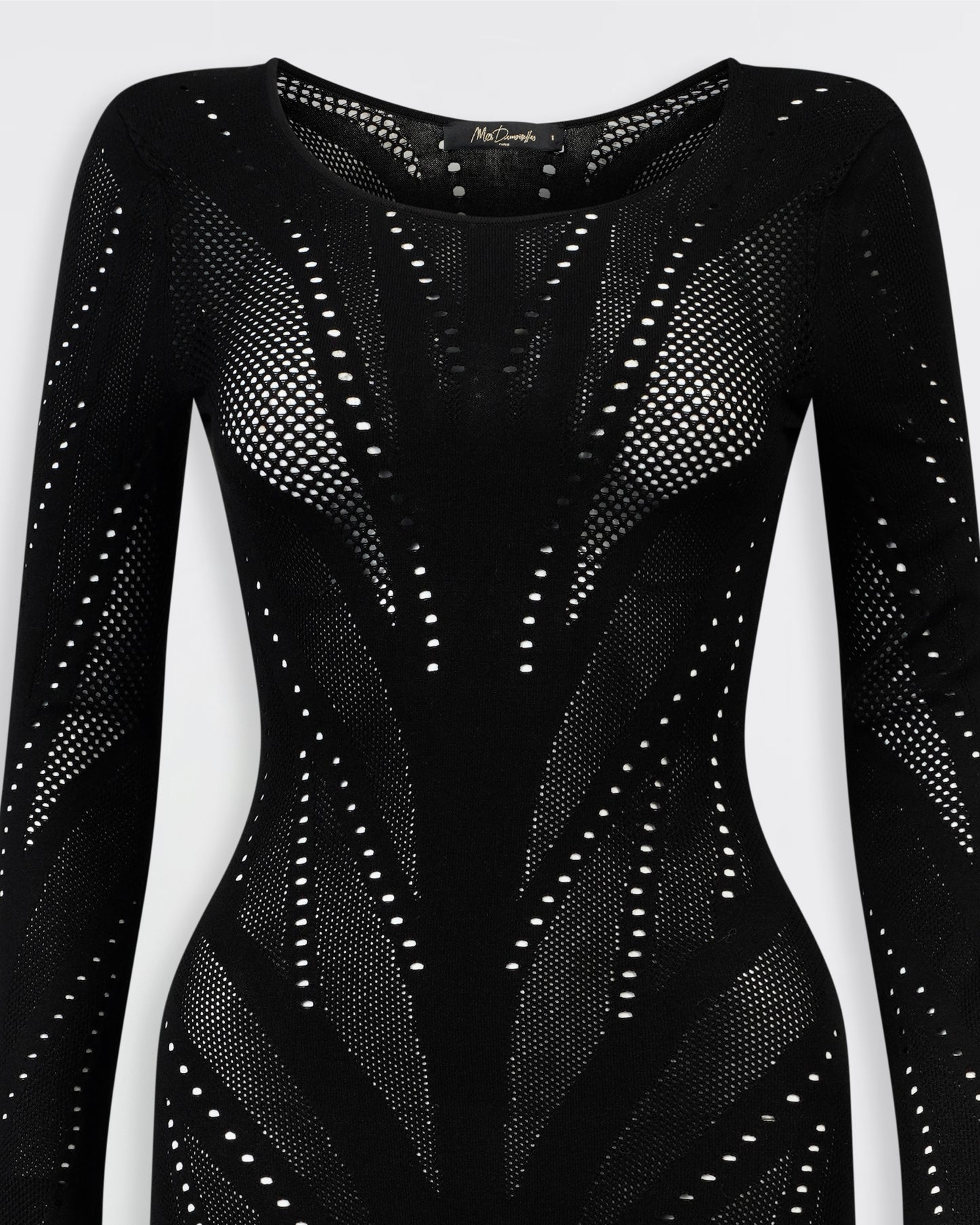 Robe en délicate pointelle de couleur noire : Robes Mes Demoiselles