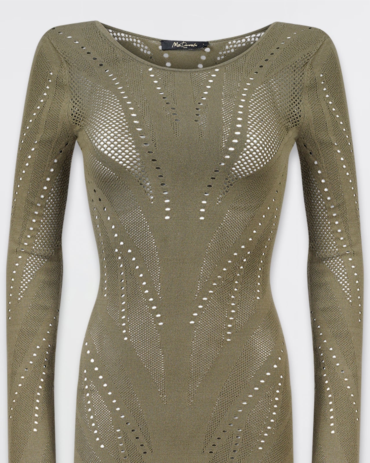 Robe en délicate pointelle de couleur kaki : Robes Mes Demoiselles - Image 2