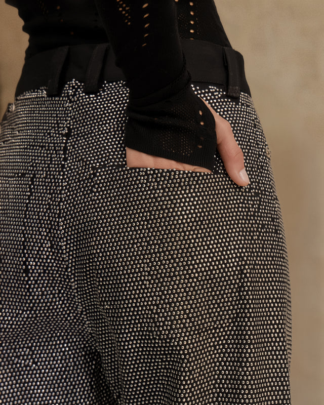 Pantalon Creme - Noir - Image 3