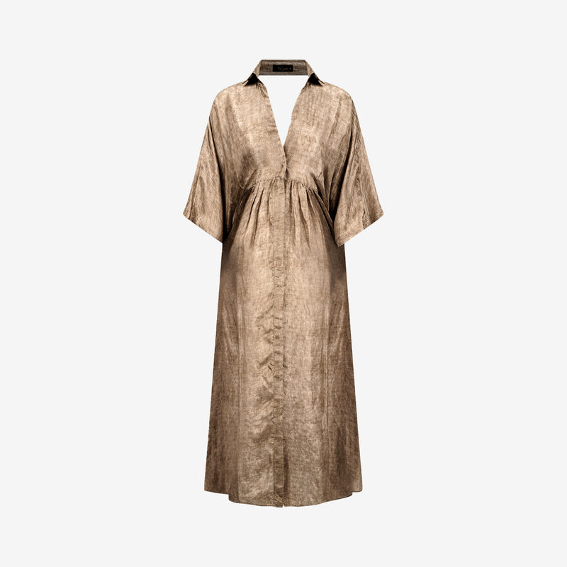 Davia Dress - Taupe
