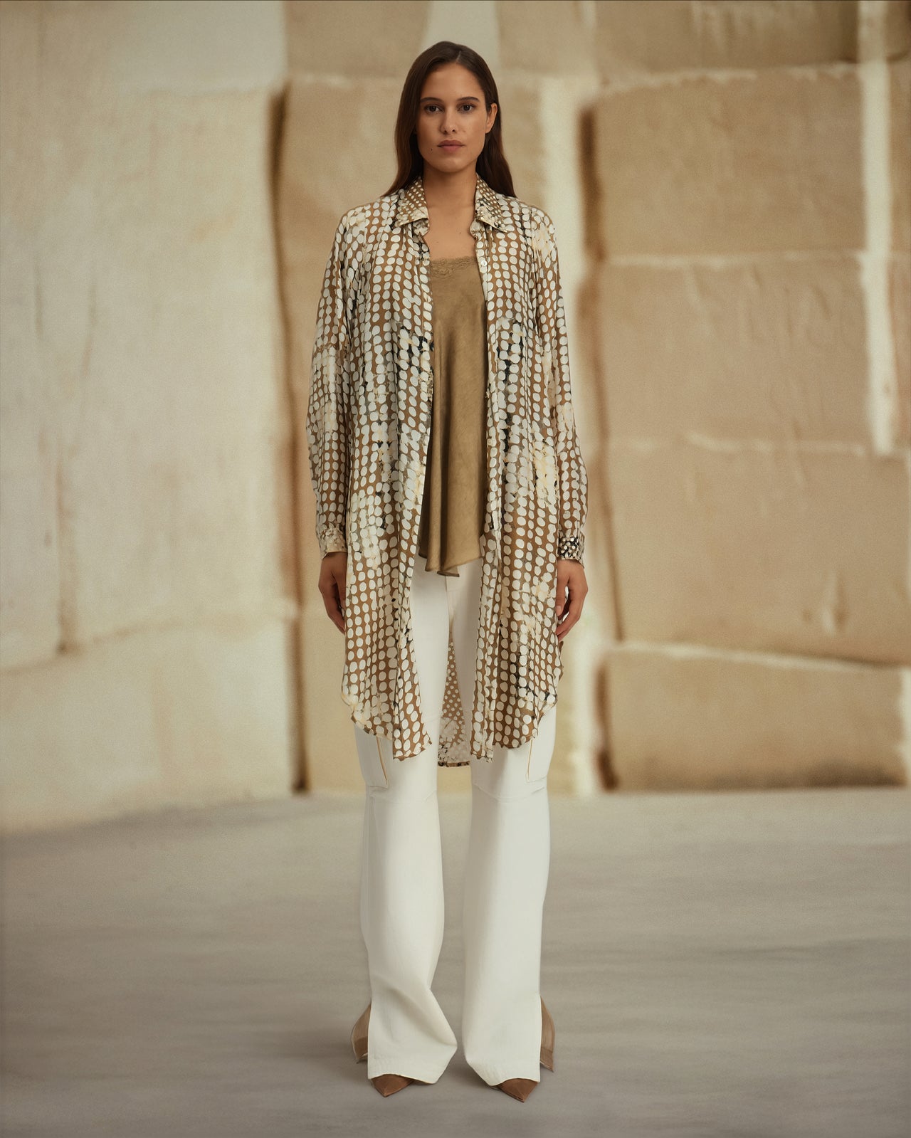 Dinya Shirt - Beige - Image 3