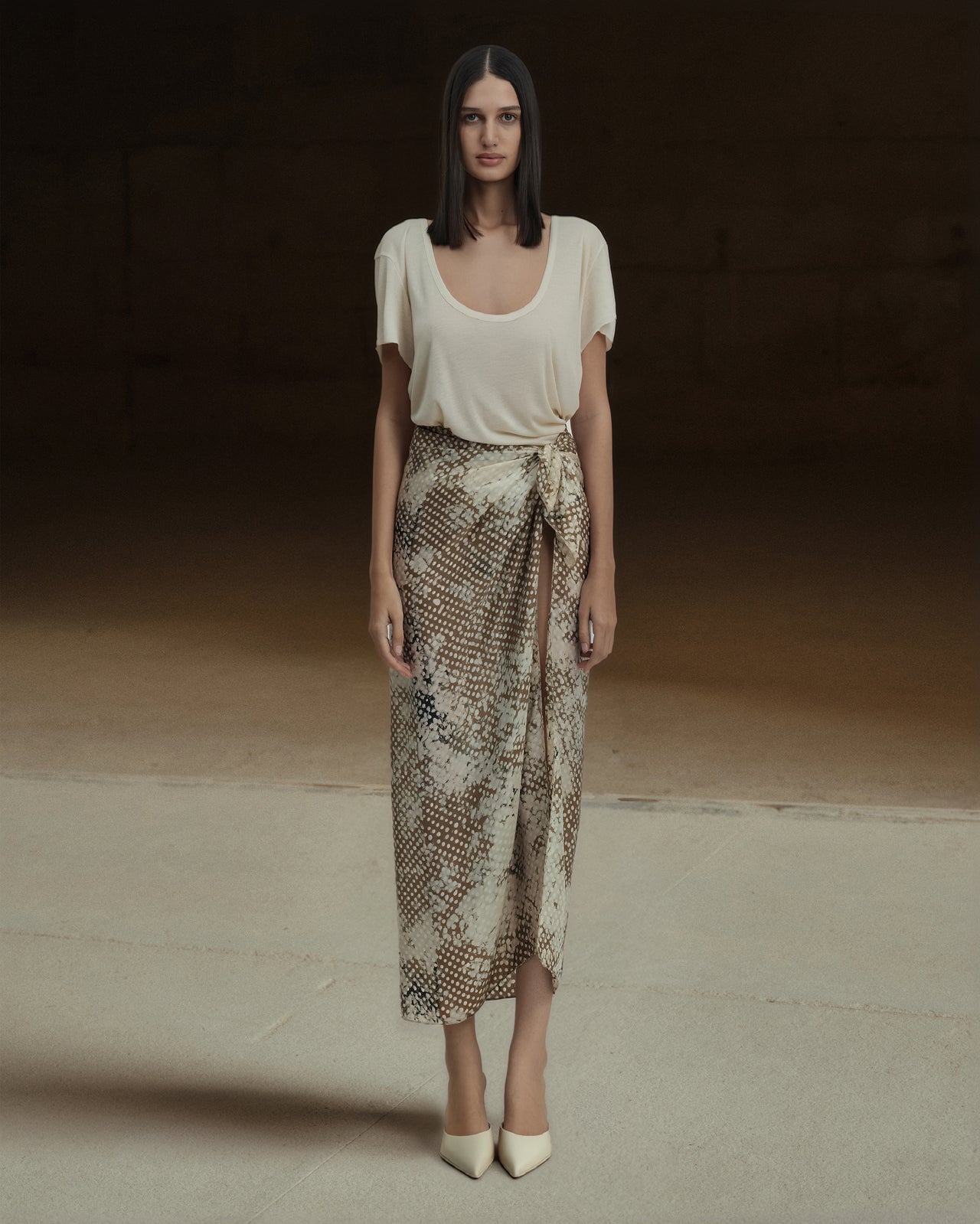 Dreed Scarf - Beige - Image 1