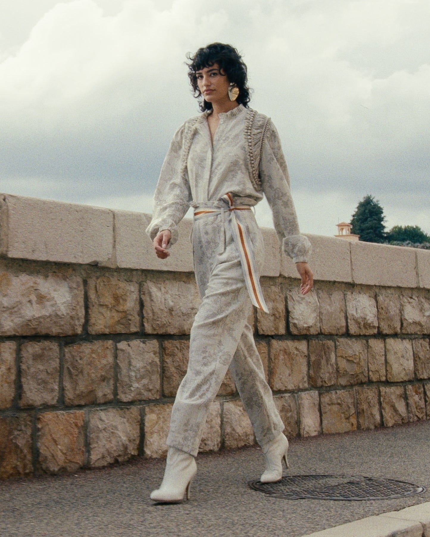 Pantalon Edal - Porcelaine