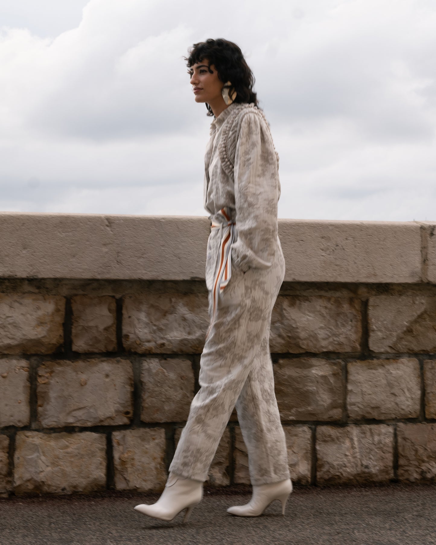 Pantalon Edal - Porcelaine