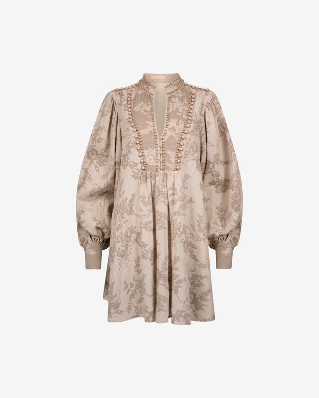 Robe en coton avec perles et fronces - Robes Mes Demoiselles - Image 1