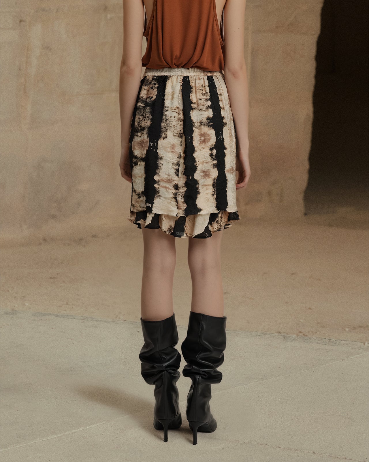 Fuzal Skirt - Beige - Image 5