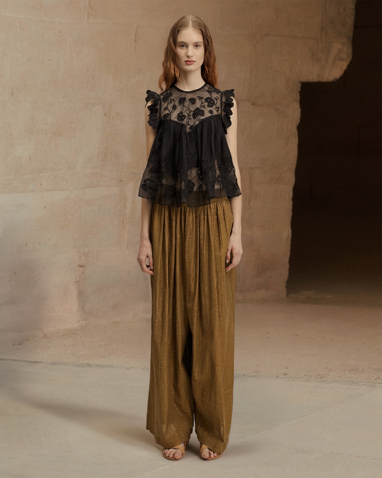 Pepita Top - Black - Image 1