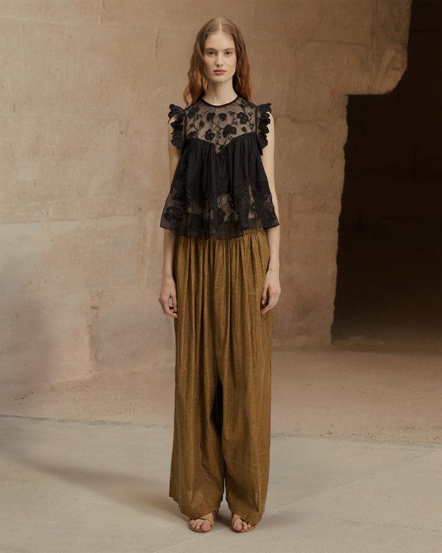 Top Pepita - Noir - Image 1