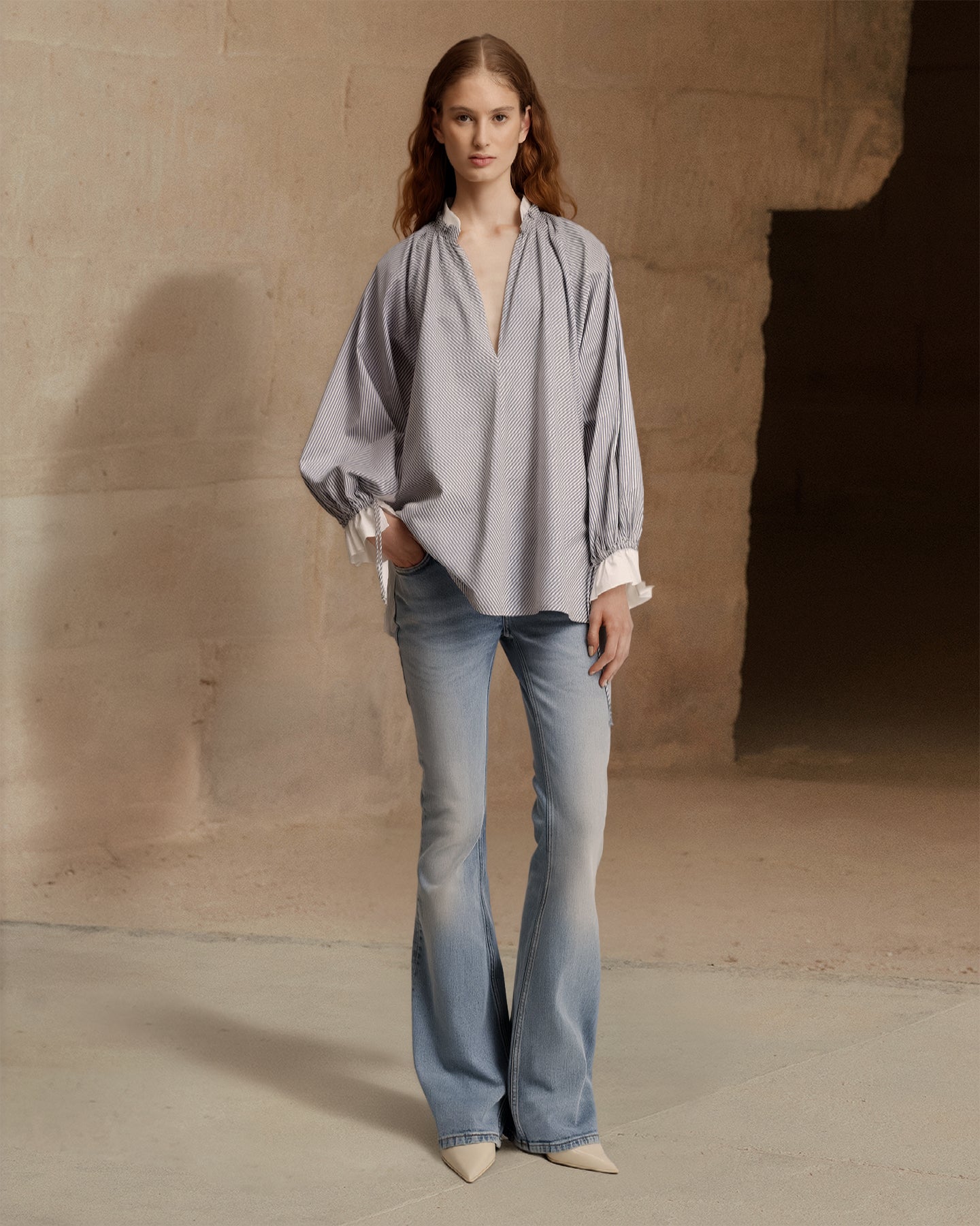 Wally Blouse - Grey
