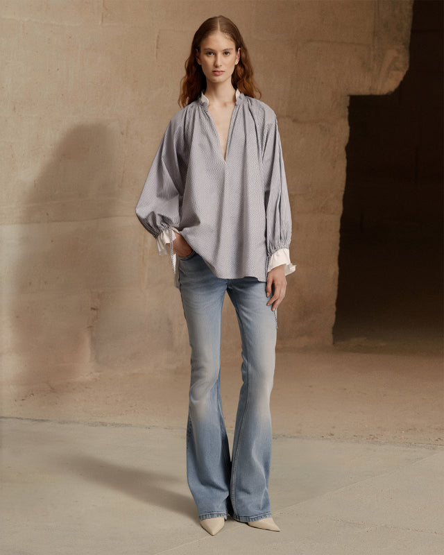 Wally Blouse - Grey - Image 1