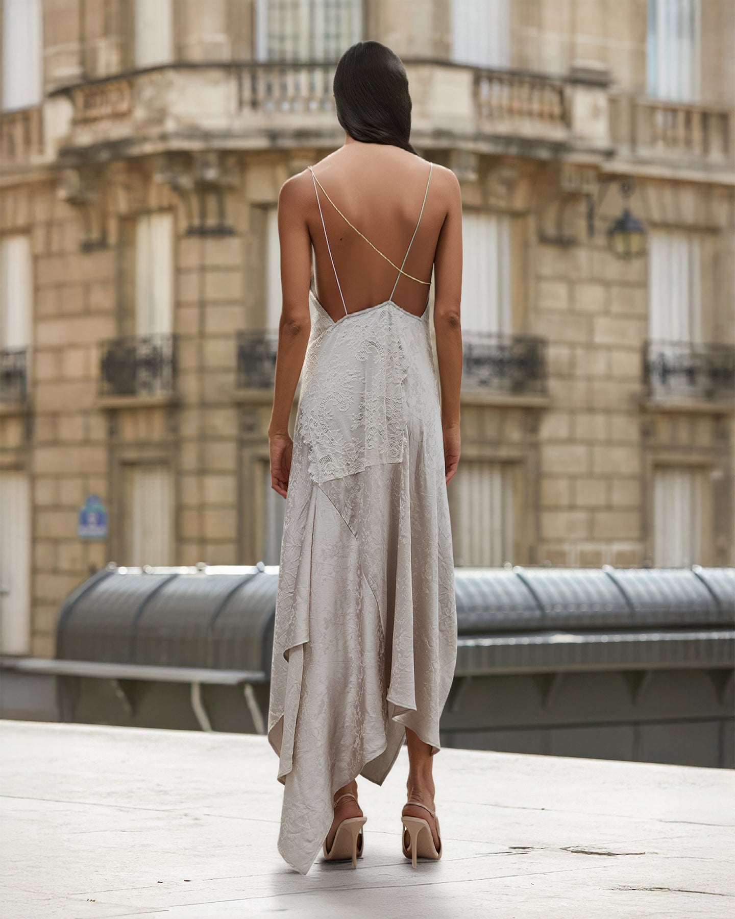 modern daos dress Adona Gray Dress