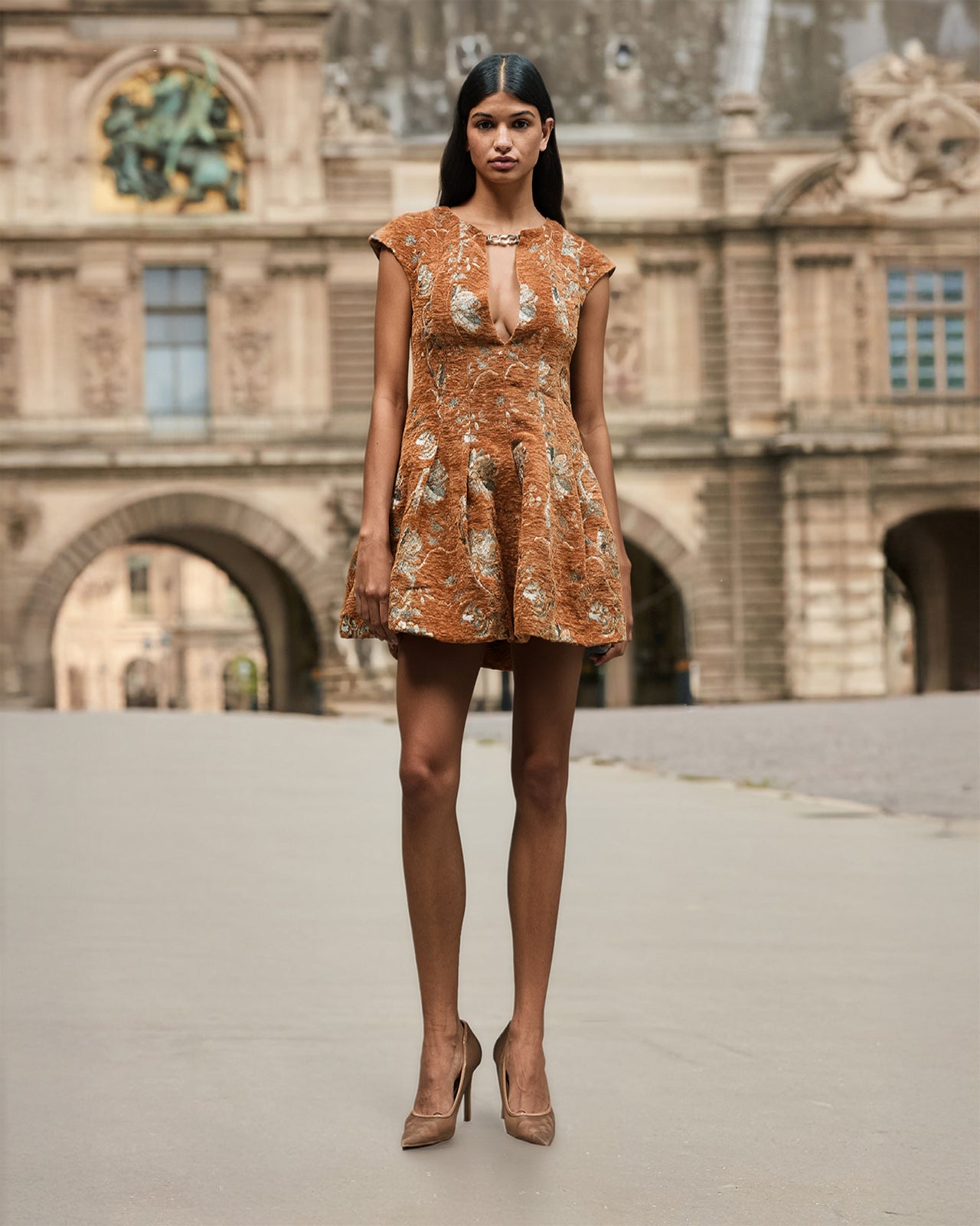 Brocco Dress - Caramel - Image 4
