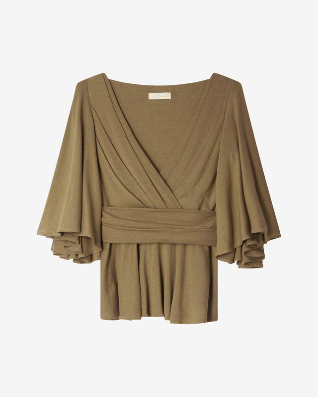 Blouse Ive - Marron Olive - Image 1