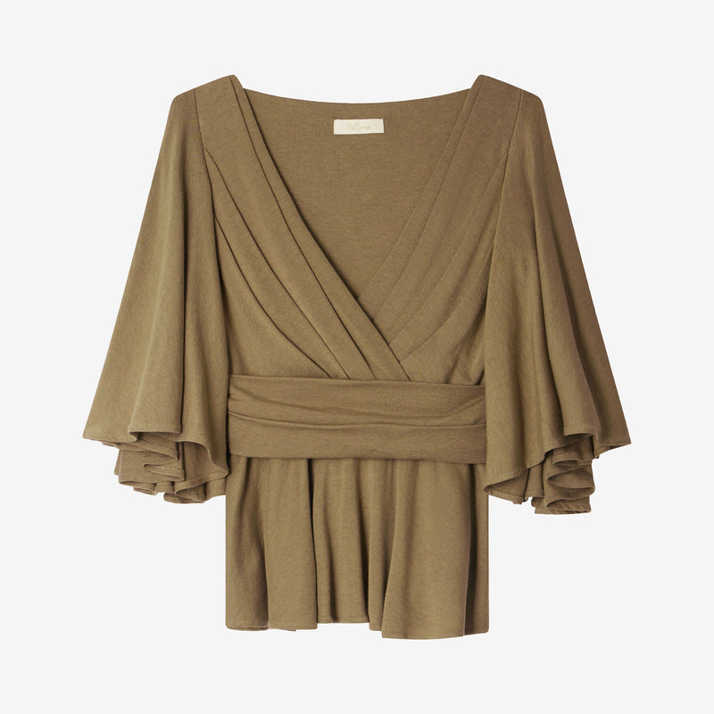 Ive Blouse - Olive Brown