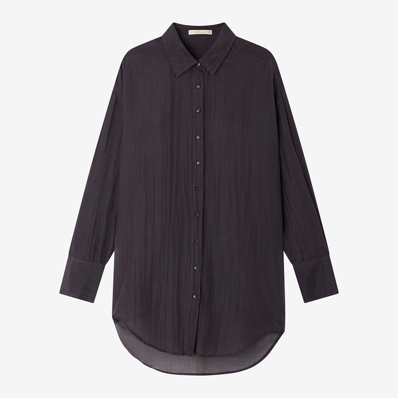 Chemise Lao - Gris Violine