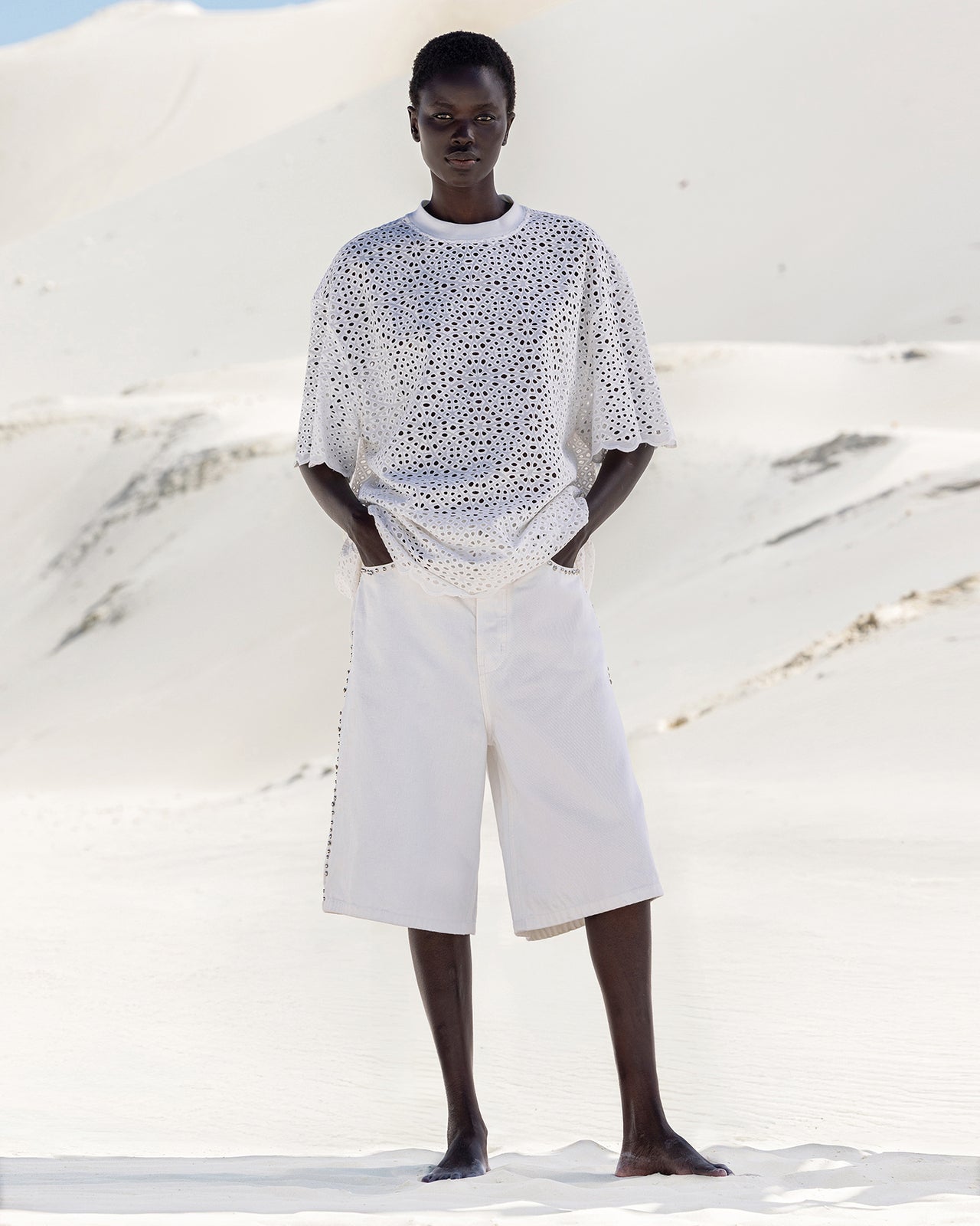 Muffin Bermuda Shorts - White - Image 5