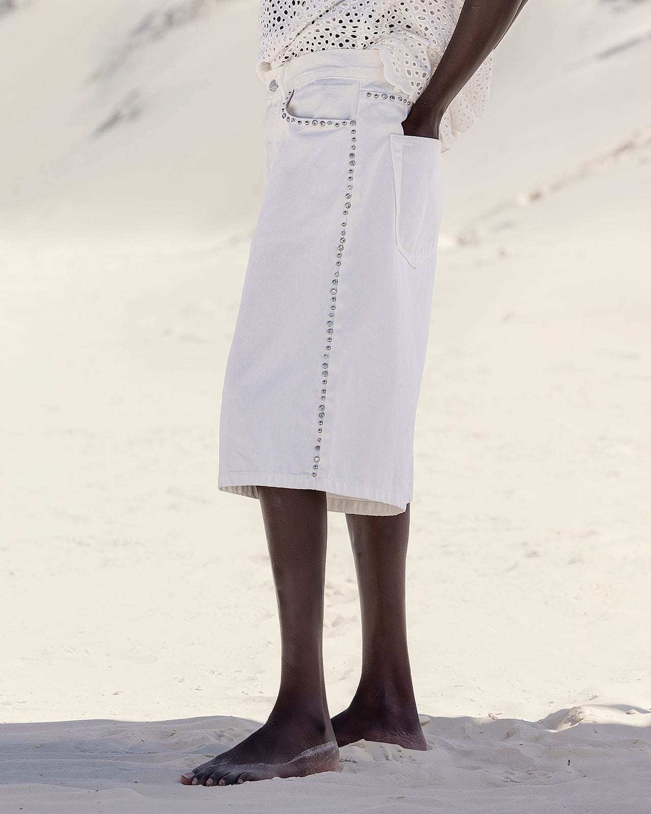 Muffin Bermuda Shorts - White - Image 2