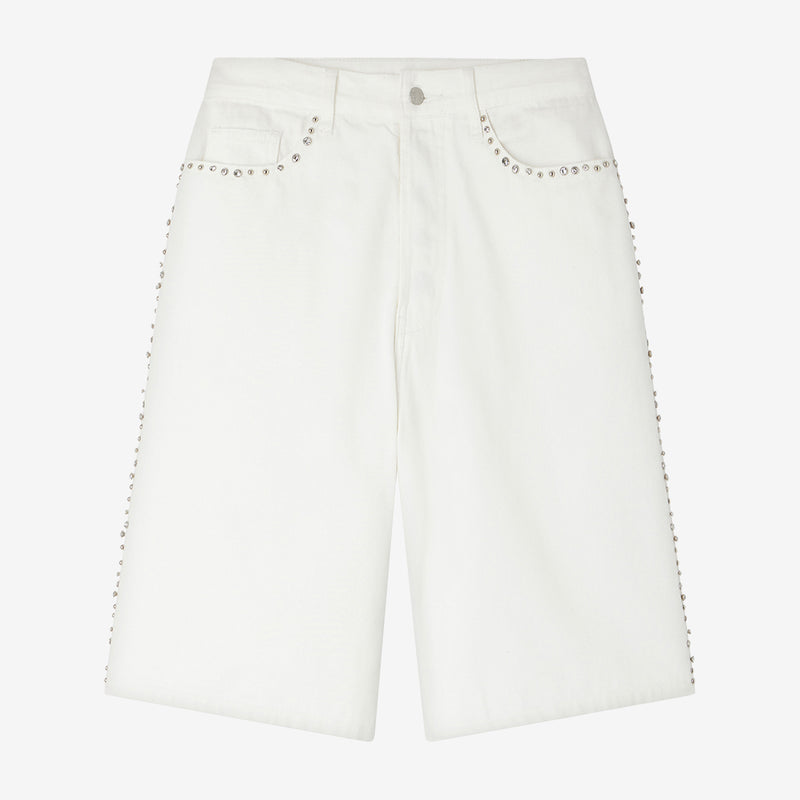 Muffin Bermuda Shorts - White