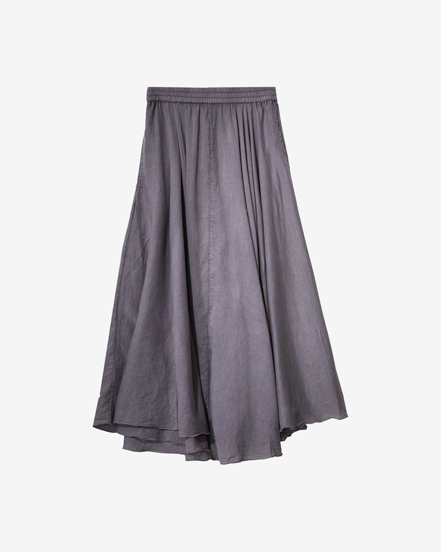 Jupe Sandy - Violet : Jupe en voile de coton couleur lilas Mes Demoiselles - Dernière image