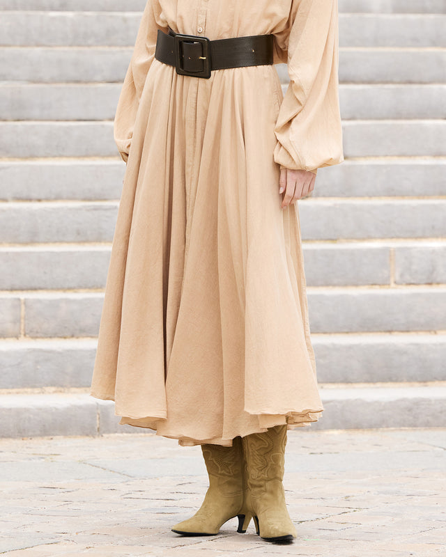 Jupe longue Sandy - Beige - Image 3