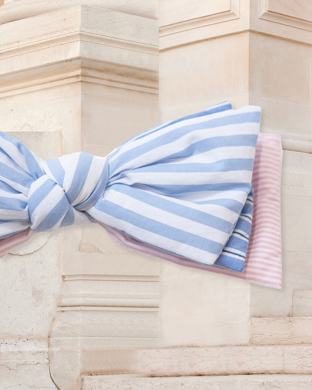 Barette noeud Polly - Bleu - Image 1