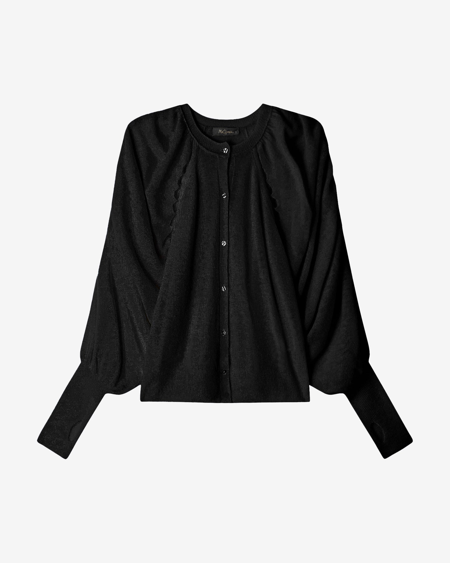 Jean droit en denim bleu délavé à fentes intérieures : Pulls & gilets Mes Demoiselles