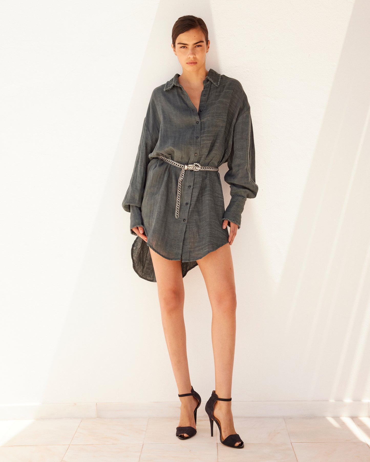 Chemise Crunchy - Gris