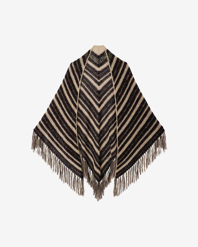 Écharpe Dicarlo - Noir : Châle en mohair noir et gris crocheté main – douceur enveloppante Mes Demoiselles - Dernière image