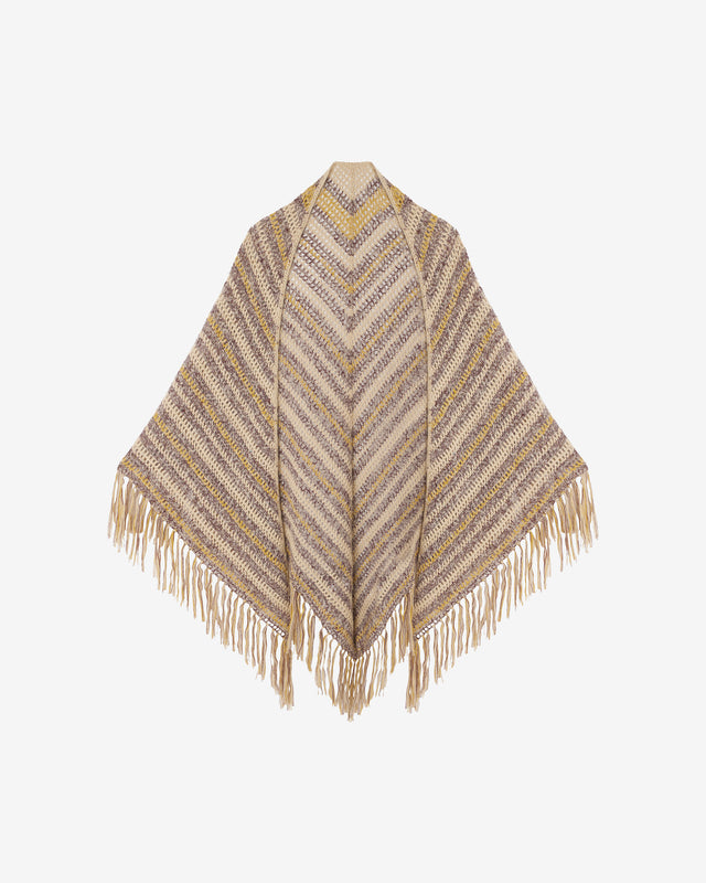 Foulard Dicarlo - Jaune : Châle en mohair purple et jaune crocheté main – douceur enveloppante Mes Demoiselles - Dernière image