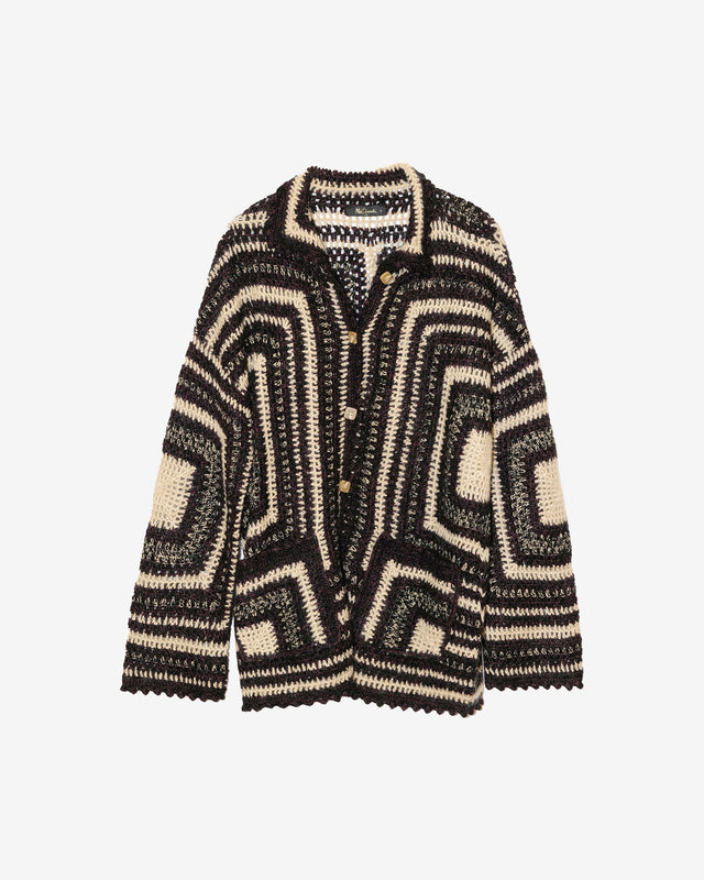 Cardigan Dice - Noir - Dernière image