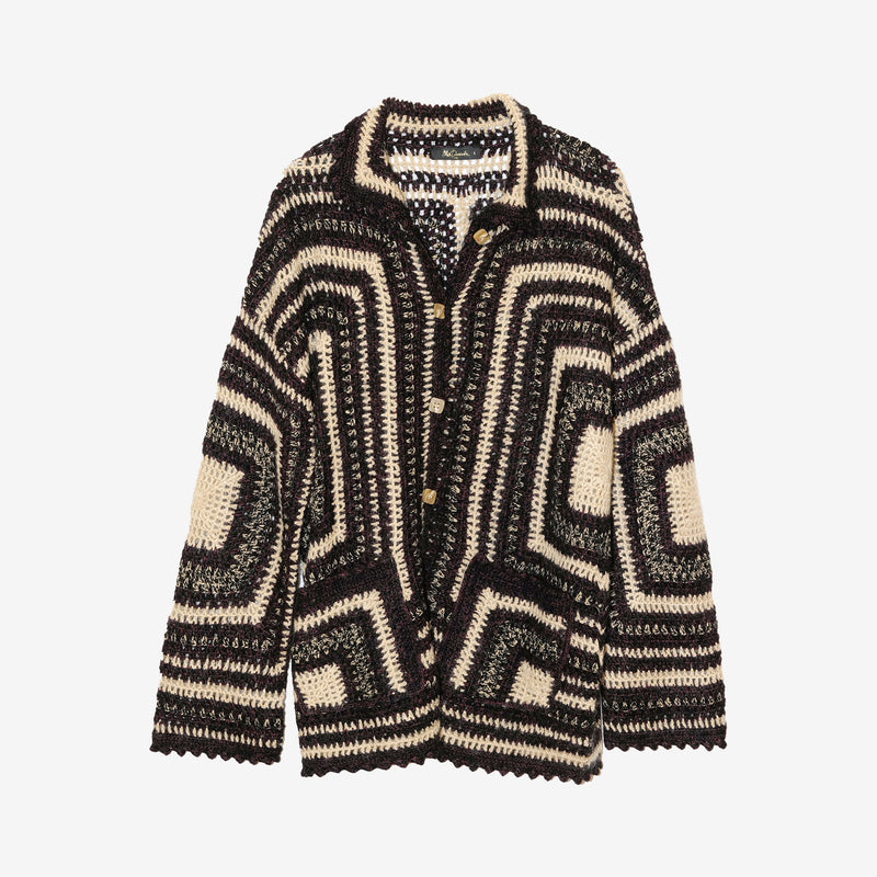 Dice Cardigan - Black
