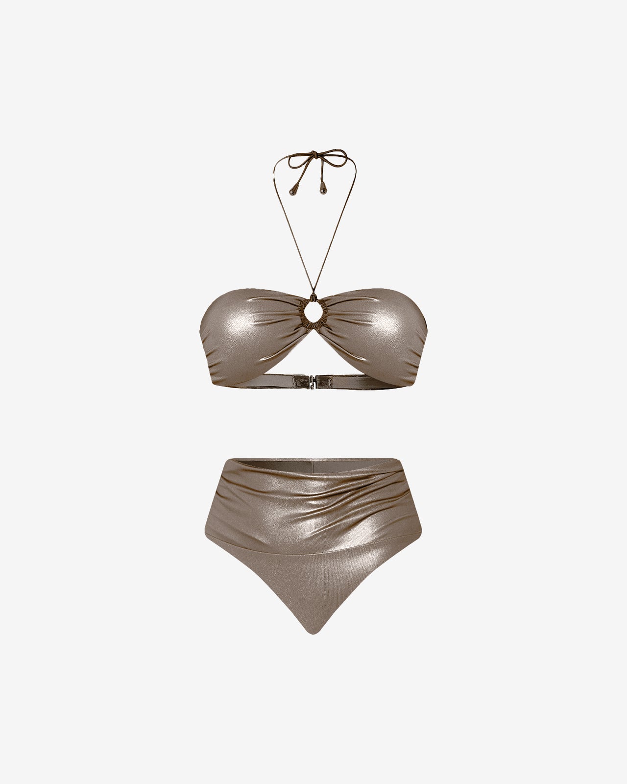 Maillot de bain deux pièces Duxy - Taupe - Image 4