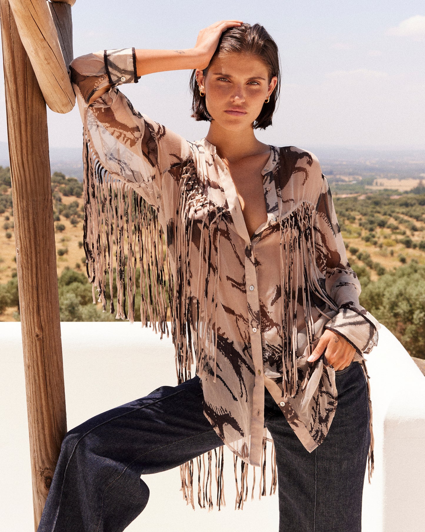 Faustina Shirt - Beige