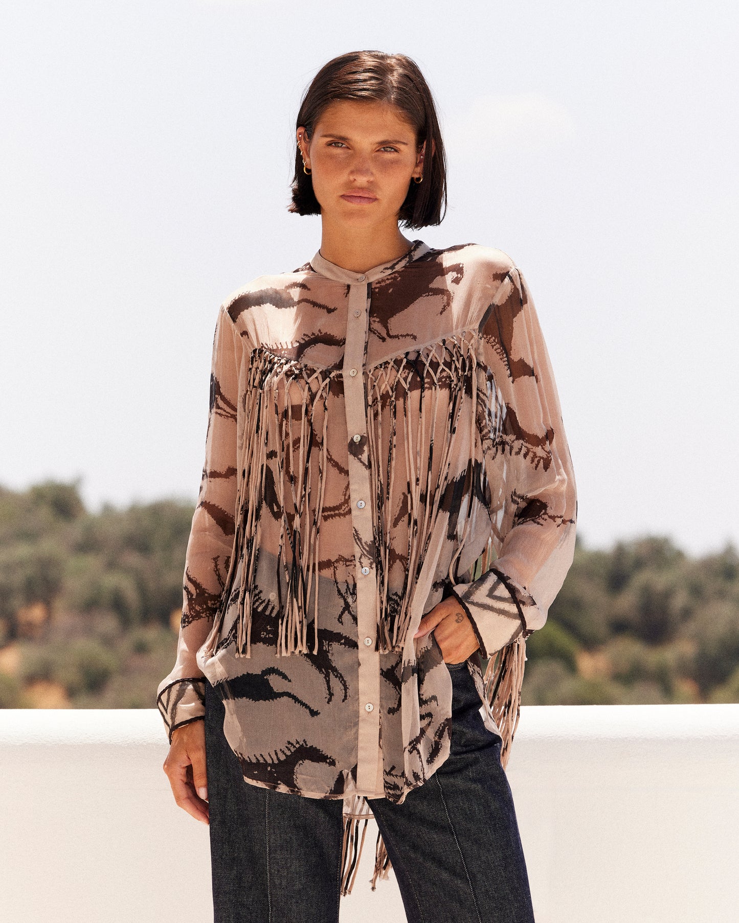 Faustina Shirt - Beige