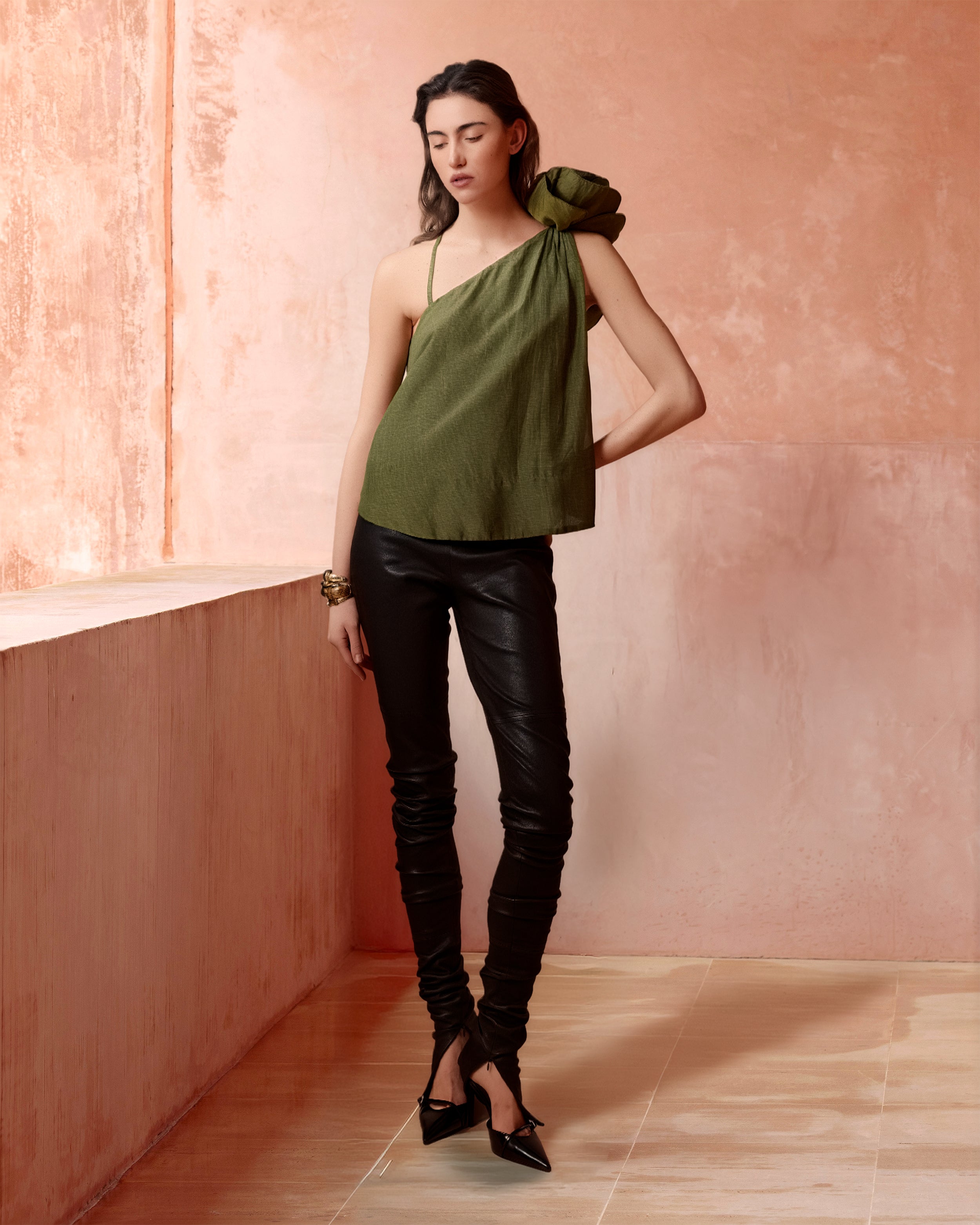 js購入 MES DEMOISELLES メドモワゼル 36  シルク Filo Green Top | Mes Demoiselles – Mes Demoiselles Paris