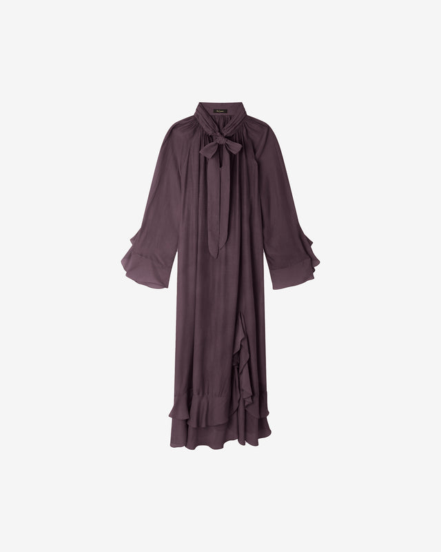 Chemise en lin couleur bronze à nouer : Robes Mes Demoiselles - Image 1