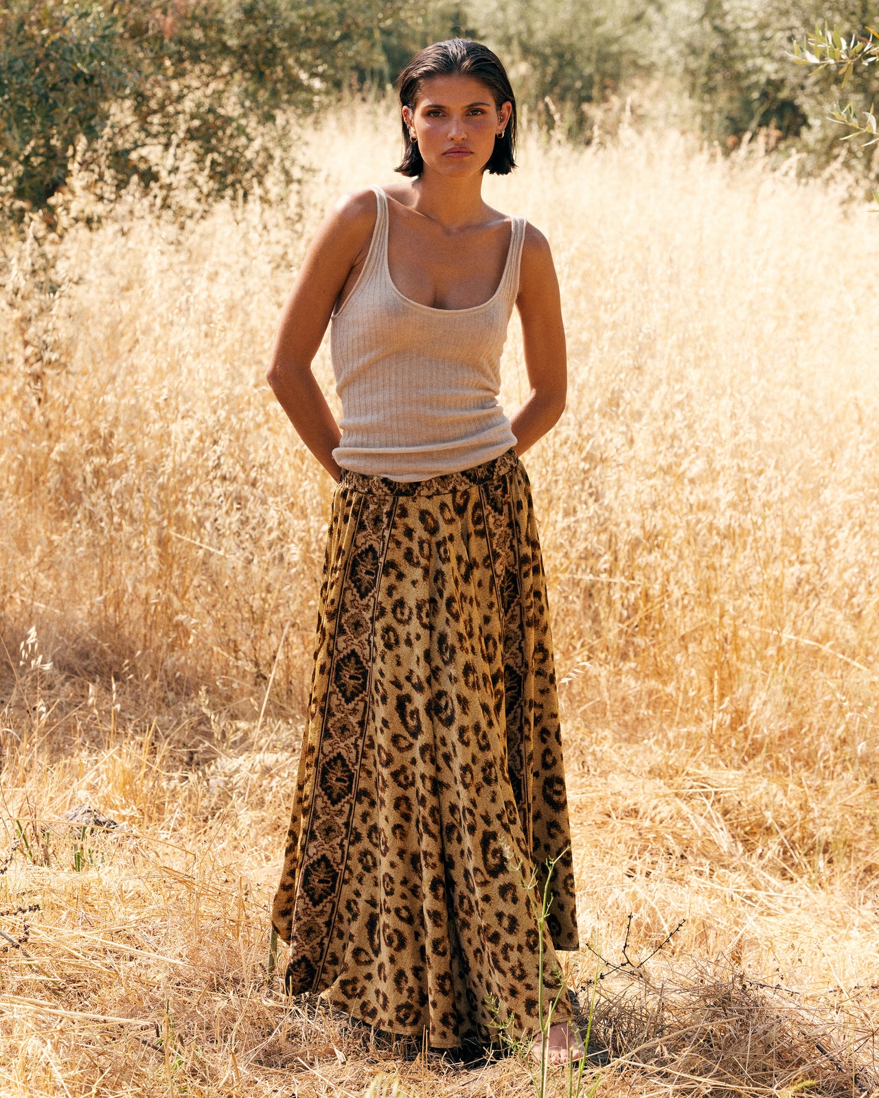 Jupe Lino - Beige - Image 1
