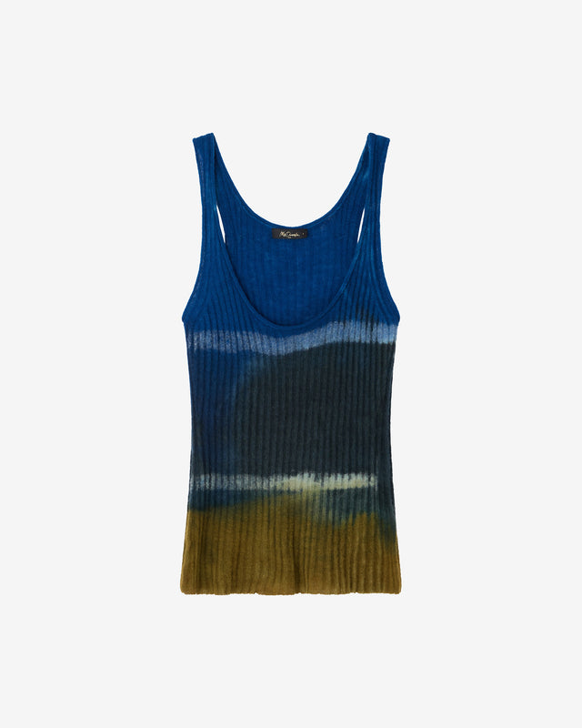 Top Lupter - Vert : Débardeur en laine tie & dye - Vert Mes Demoiselles - Dernière image