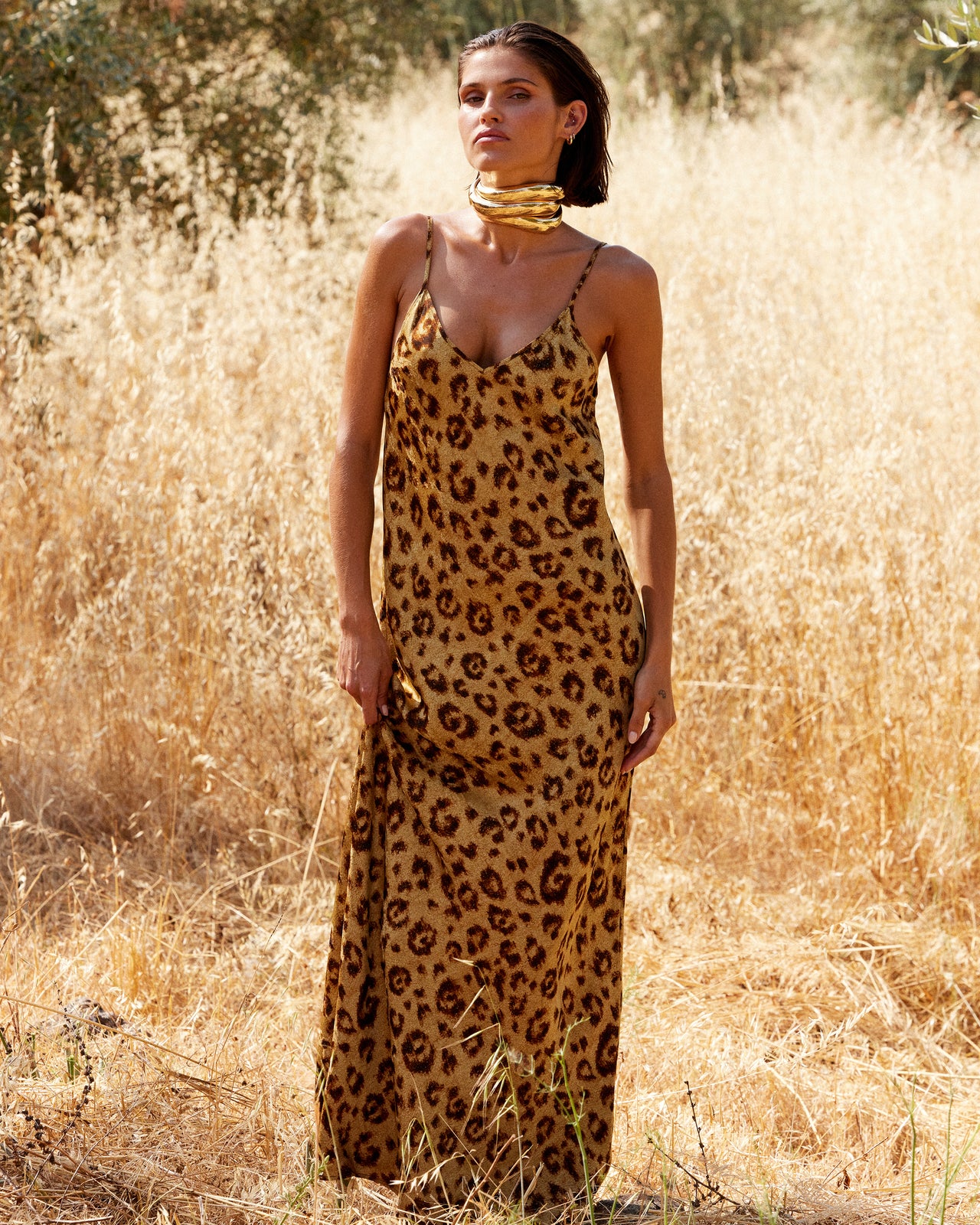 Lynna Dress - Beige - Image 4