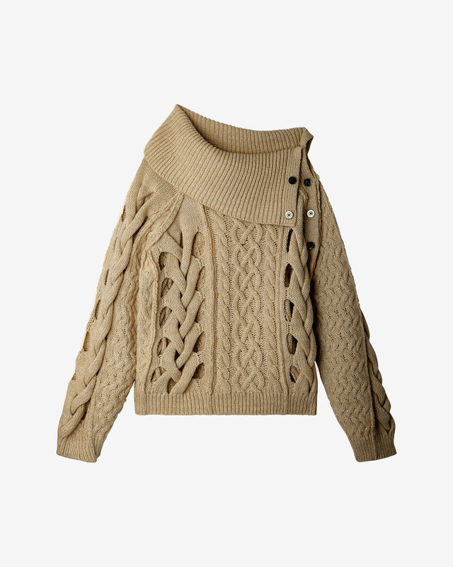 Ceinture cuir impression python ciel : Pulls & gilets Mes Demoiselles - Image 1