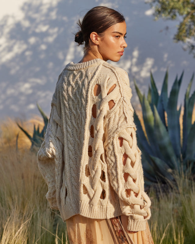 Manisse Cardigan - Ivory - Image 2