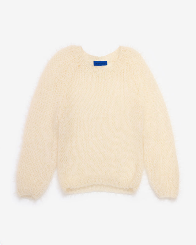 Pull Moki - Ivoire : Pull oversize en mohair – Ivoire Mes Demoiselles - Dernière image