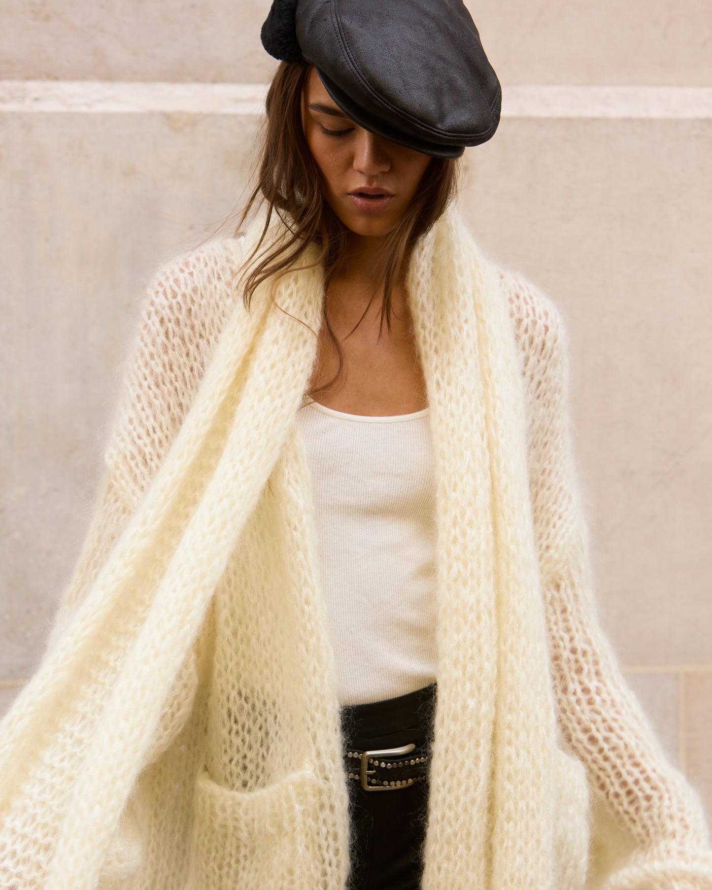 Cardigan Morisse - Ivoire