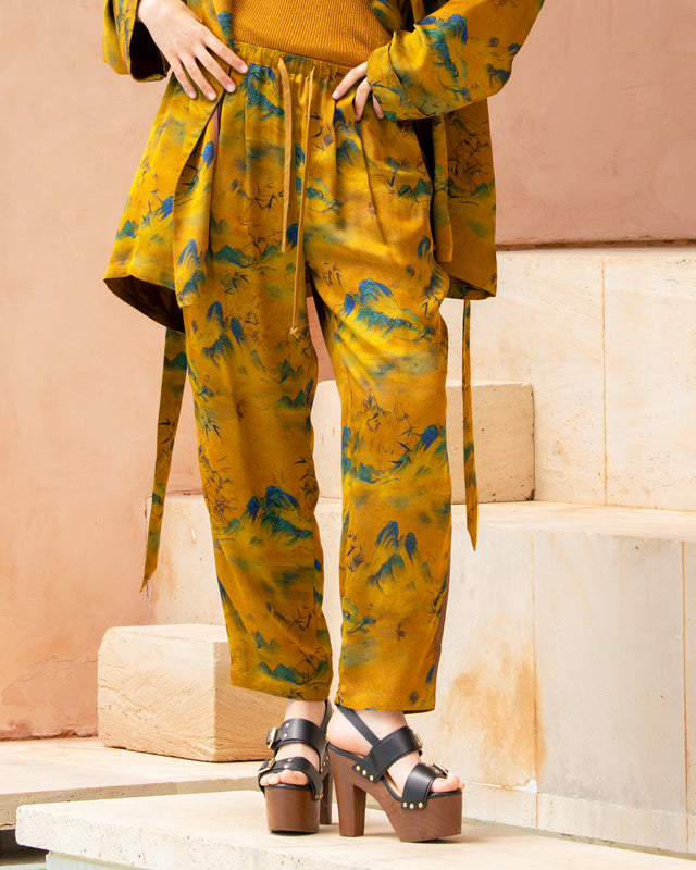 Pantalon Muji - Jaune - Image 1