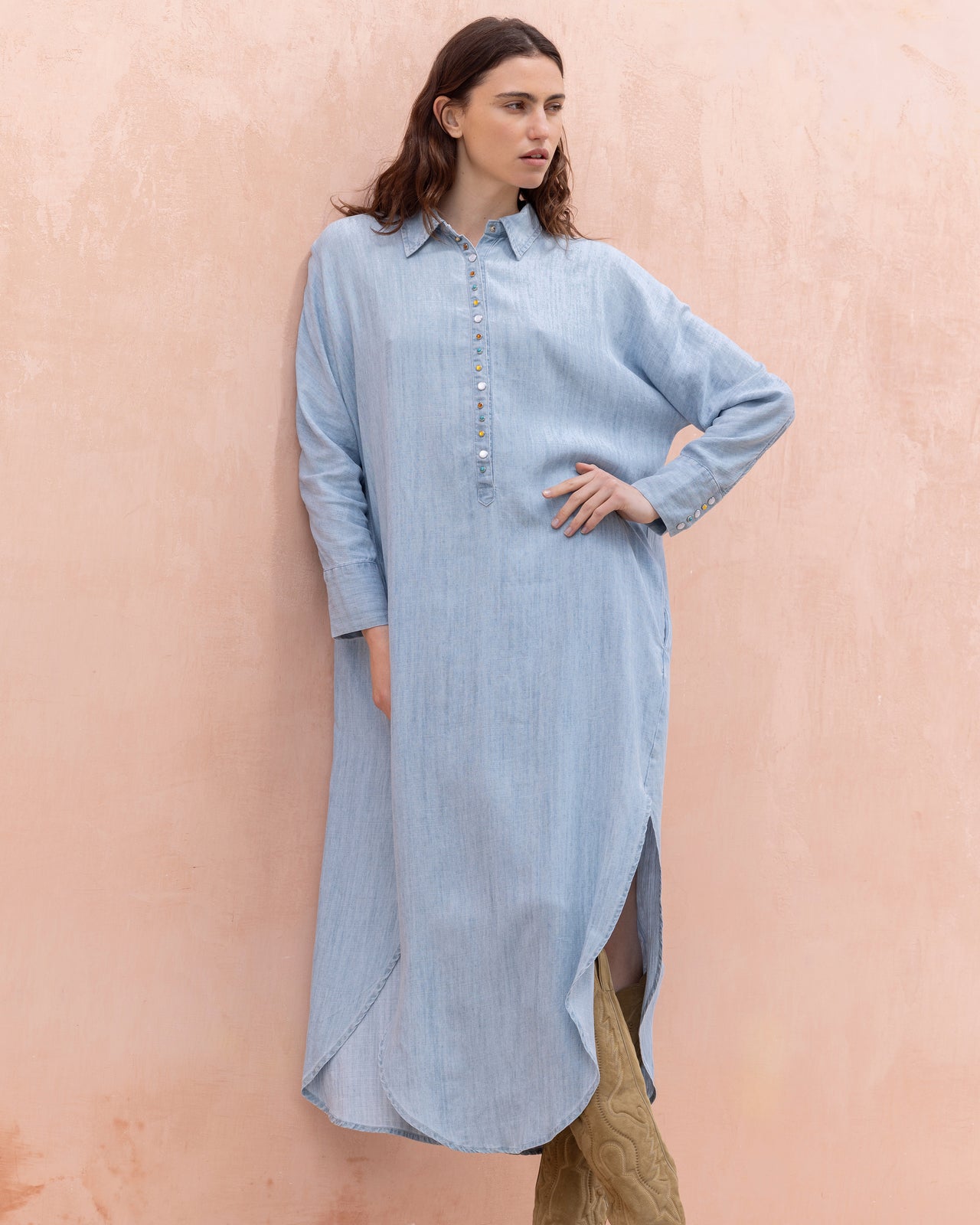 Pina Dress - Lightblue - Image 5