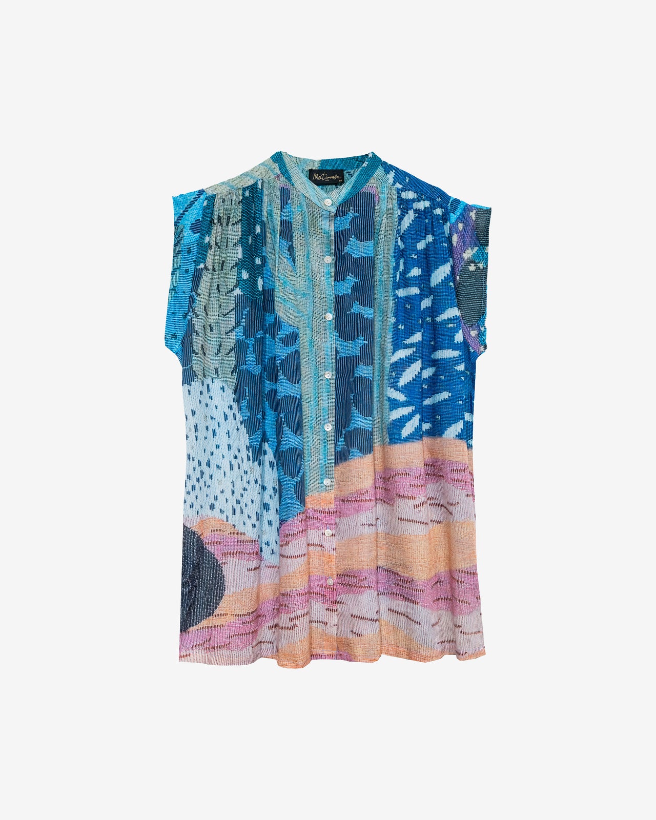 Robe longue en chiffon de viscose – noir : Chemises & tops Mes Demoiselles - Image 1