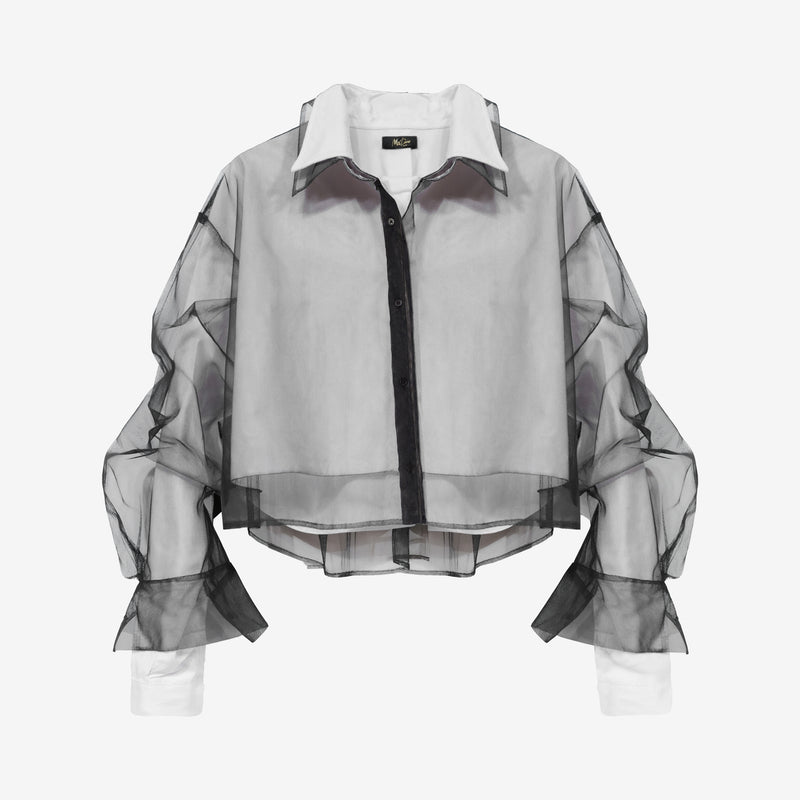 Velora Shirt - Black and White