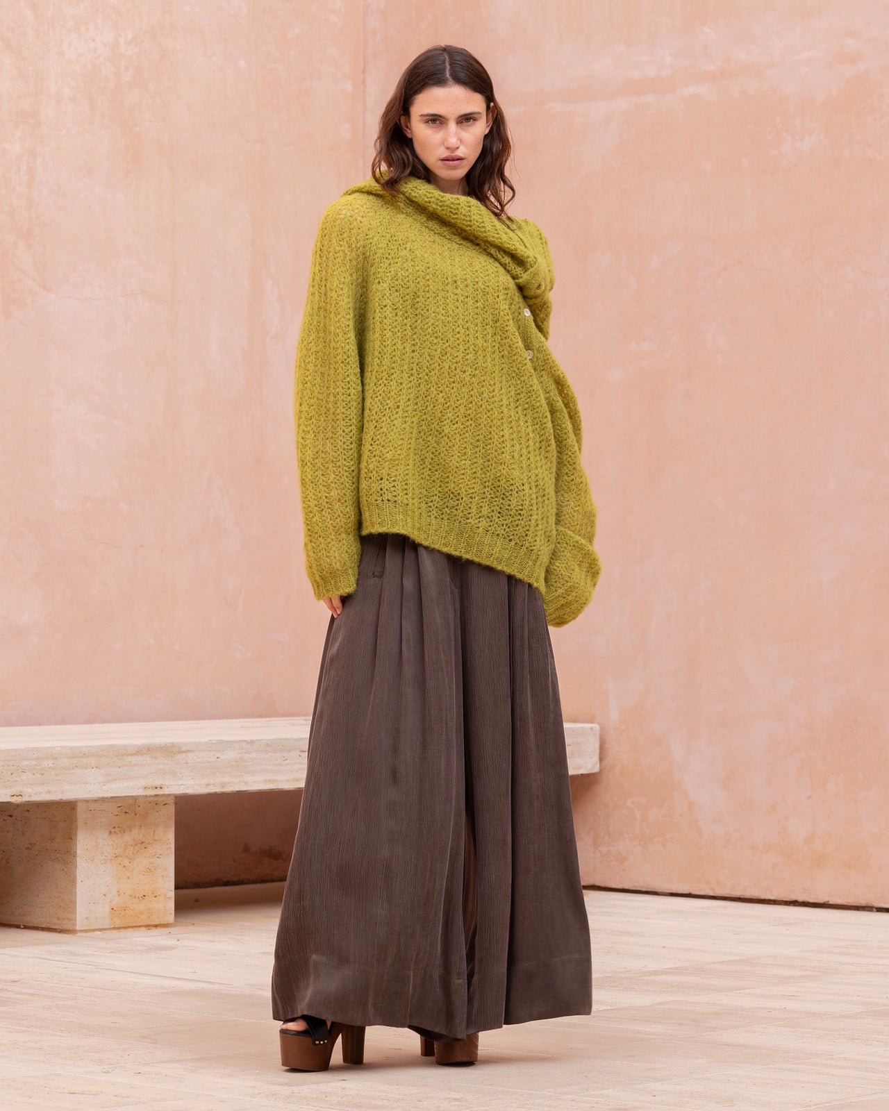 Anabe Sweater - Khaki Olive - Image 1