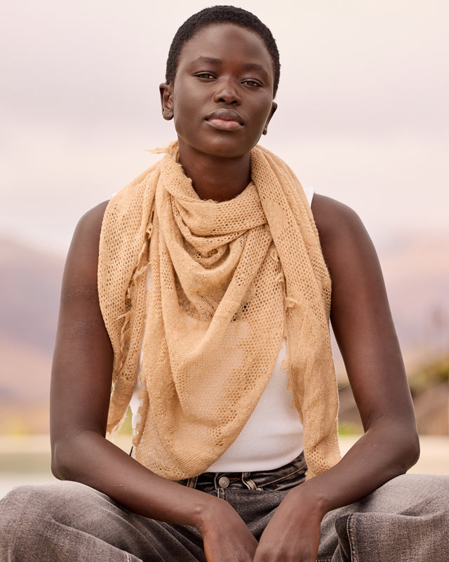 Aphina Scarf -  Beige - Image 2