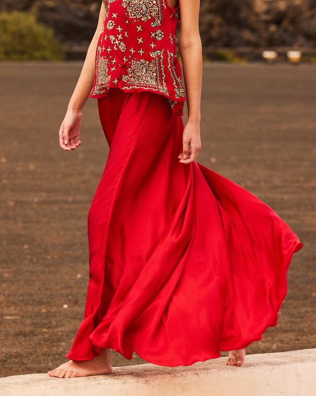 Jupe Calista - Rouge - Image 2